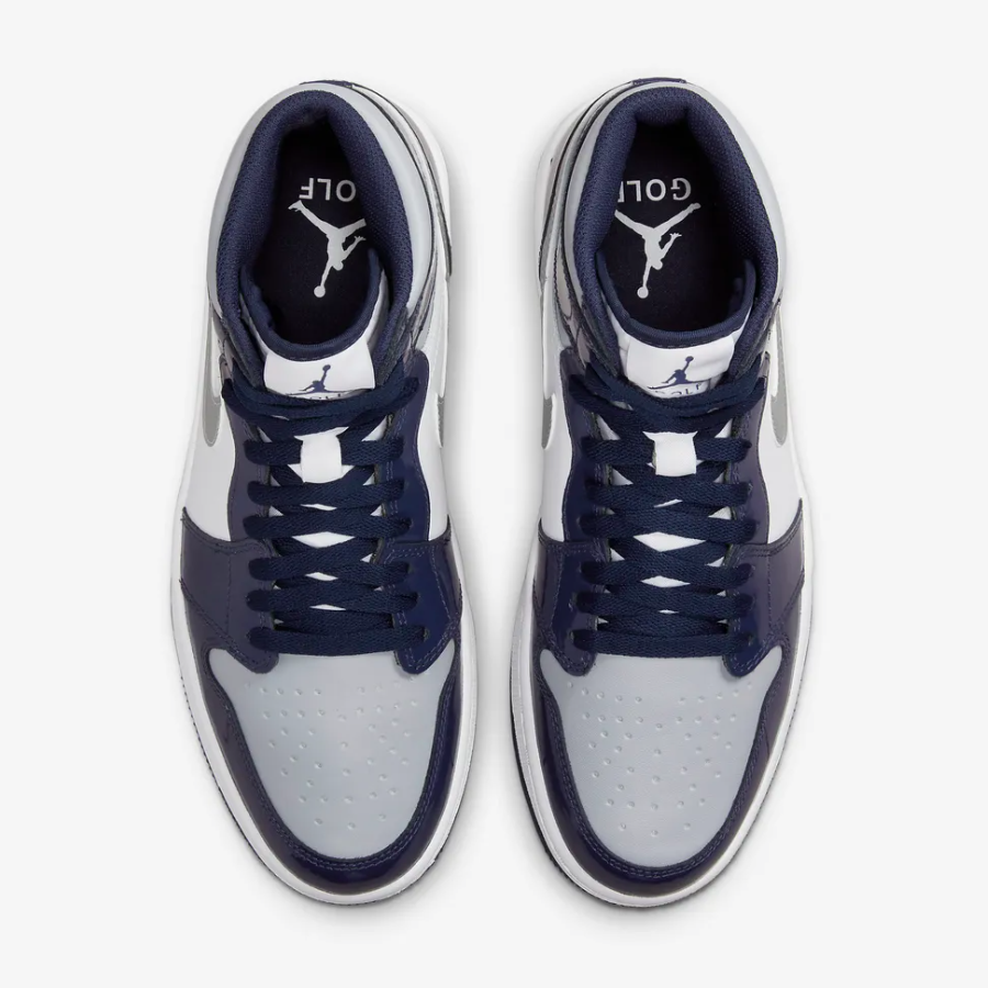 New Nike Jordan 1 Retro High Golf Shoes - Patent Midnight New Nike Jordan 1 Retro High Golf Shoes - Patent Midnight