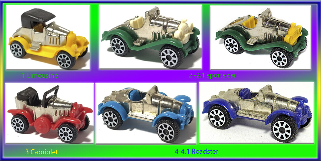 KINDER SURPRISE Oldtimer car with metal body 1998 1997 NEW #855/976