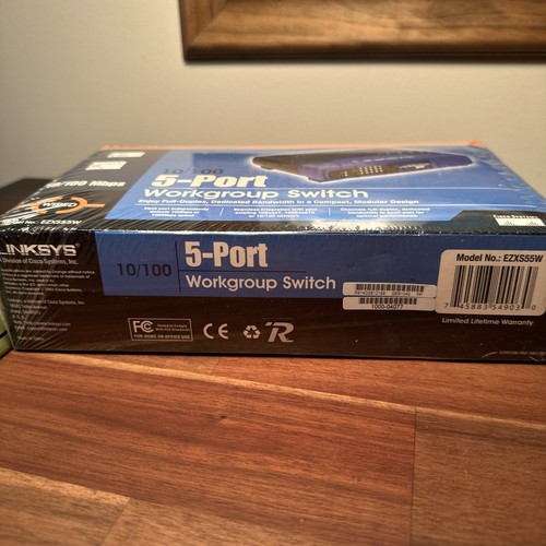 LINKSYS by Cisco High-Speed Ethernet 10/100 5-Port Workgroup Switch EZXS55W NIB - Picture 5 of 5