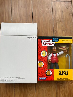 BNIB Playmates INTERACTIVE Die Simpsons Apu Action Figur WOS