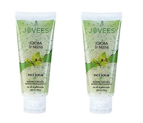 Jovees Herbal Jojoba & Neem Face Scrub For Oily Skin, 100g (Pack of 2) - Picture 1 of 6