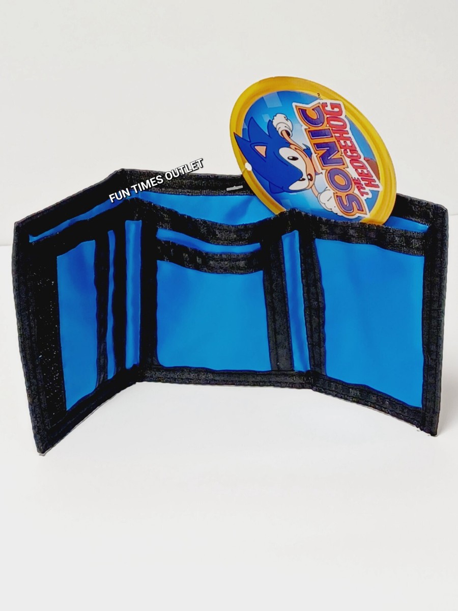 Sonic The Hedgehog Kids Trifold Wallet ID Holder Video Game Print