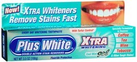 Plus White Xtra Whitening Toothpaste Gel Cool Mint 3.50 Oz (pack Of 8) on sale Plus White Xtra Whitening Toothpaste Gel Cool Mint 3.50 Oz (pack Of 8) on sale