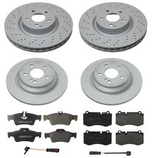 Zimmermann Front Rear Brake Kit Disc Rotors P...