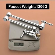 Havin HV1003 Pot filler faucet wall mount,Brushed Nickel color,with Double Joint