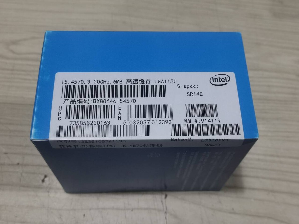 NEW Intel Core i5-4570 Quad Core 3.20GHz LGA1150 6MB CPU Processor