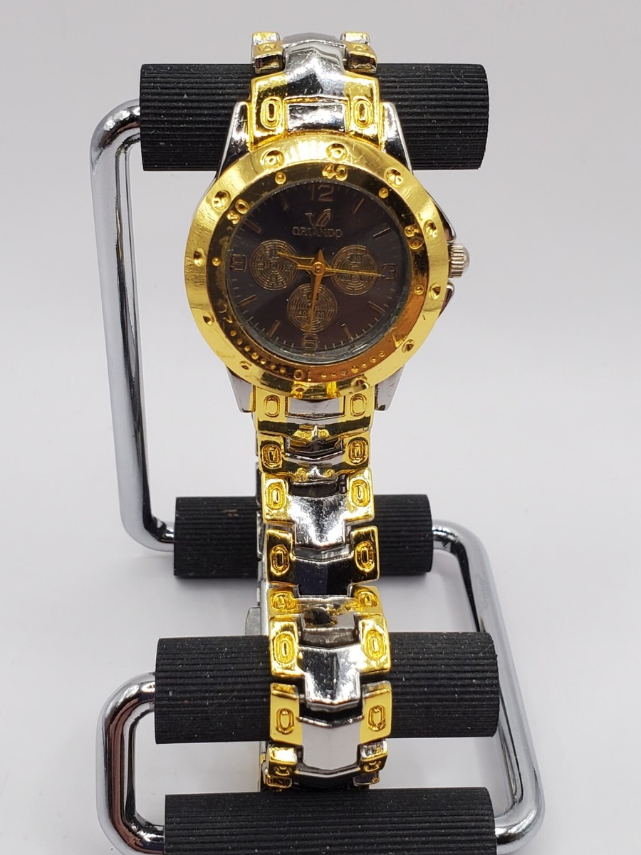 Orlando Ladies Everyday Quartz Watch 25mm Round Gold/Silver Tone