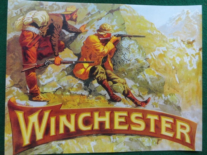 Winchester Repeating Arms Co. Advertising Poster, Frederic Remington artist