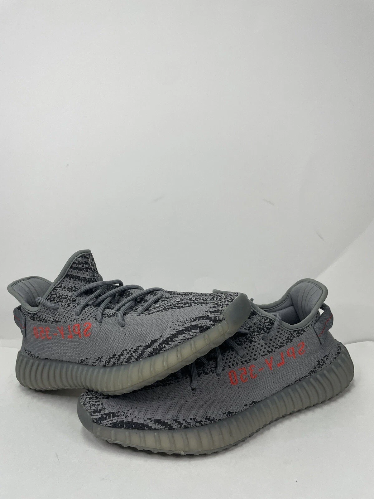 Yeezy Boost 350 V2 Beluga 2.0 taglia 11 AH2203 grigio rosso