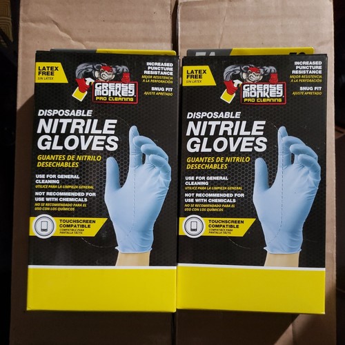 NEW Grease Monkey Pro Cleaning Disposable Nitrile Gloves Snug Fit 50/Box OSFA eBay