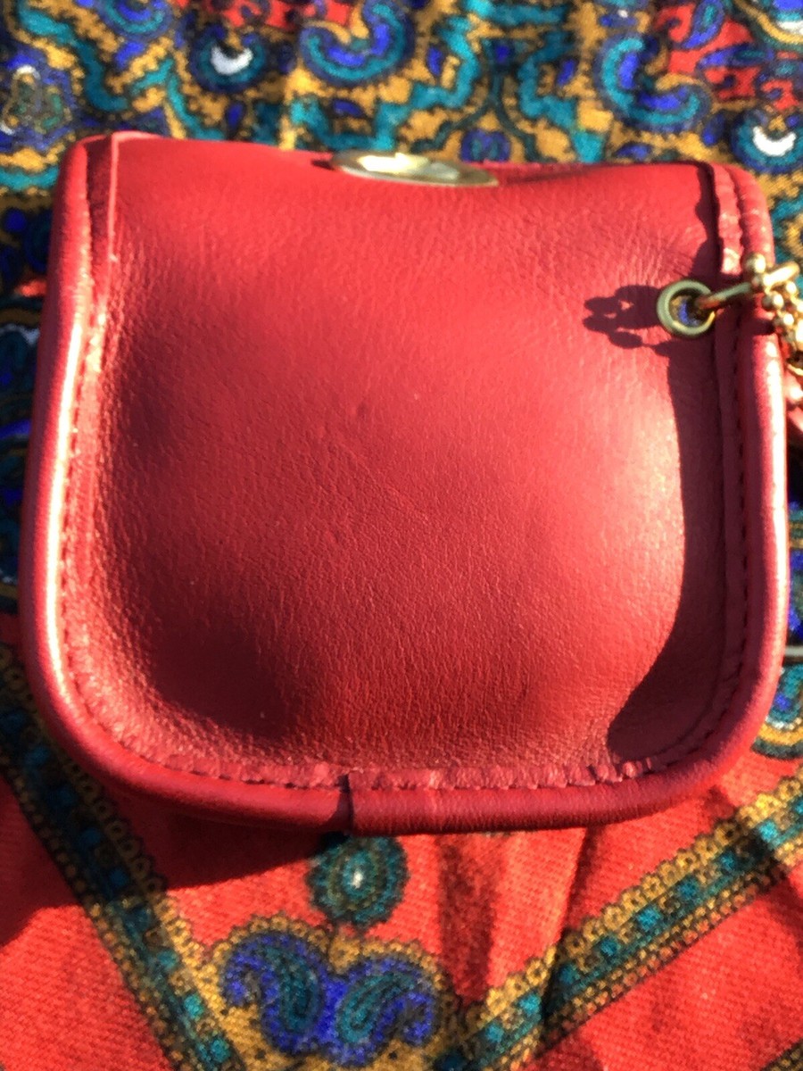 Vintage Coach Mini City Turnlock Pouch- Key Fob-Collector's