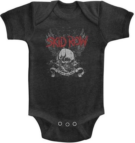 Skid Row Youth Gone Wild Skull & Wings Baby Romper Onezies 6-24 Month - Picture 3 of 3