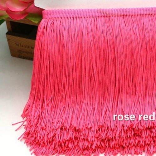 1/10 yardas Largas Borla Flecos 30 cm Borlas Borde Borde Gota Disfraz Danza Latina Costura - Imagen 8 de 35