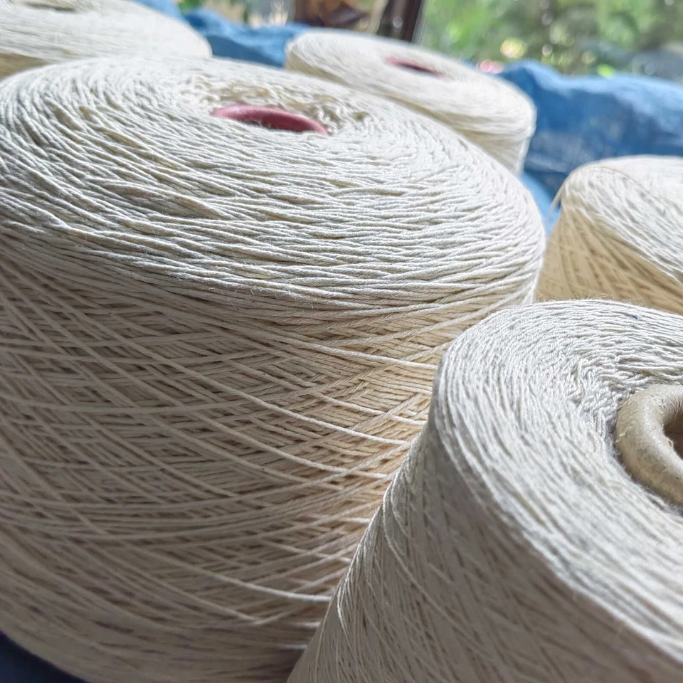 Stitching thread Embroidery Sashiko thick white cotton thread indigo crafts - Image 3 of 4