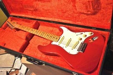Vintage 1989-90 Fender Squier Stratocaster Red Made in USA OHSC