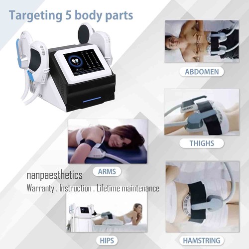 Máquina de belleza muscular escultura adelgazante corporal electromagnética R-F de 4 asas - Imagen 6 de 33