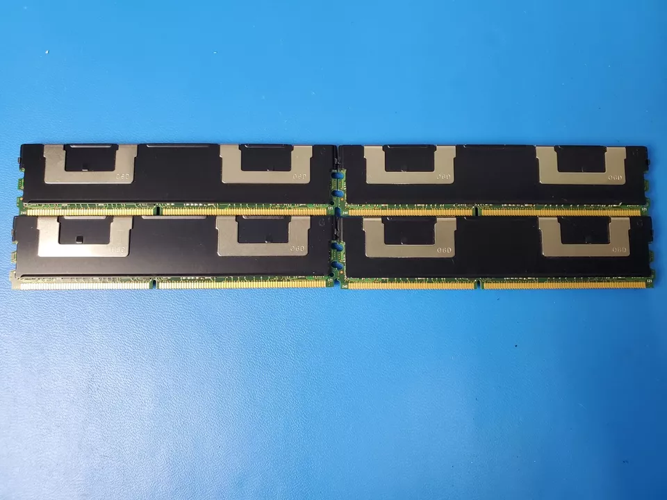 Lot of 4 Elpida 8GB 4Rx4 PC2-5300F-555 11-AA0 EBE82FF4A1RQ-6E-E (32 GB Total) - Image 2 of 2