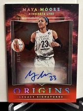 2024 Panini WNBA Origins Maya Moore Legacy Signatures Auto Red Parallel  /99 