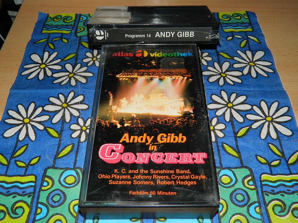 BETA Rarität - Andy Gibb in Concert - 60 Min. - Atlas Glasbox - NEU - no DVD