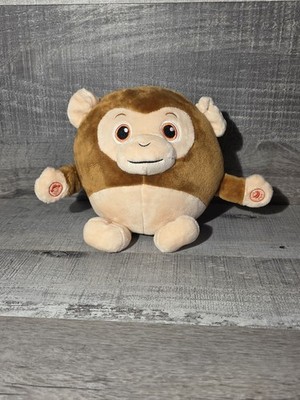 Fuzzy Flyers Plush Brown Monkey Game Stuffed Animal Secret Song 8'' b142