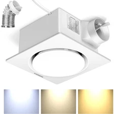 160 CFM AutoFlow Bathroom Exhaust Fan w/ 3CCT Diammable Light & Humidity Sensor
