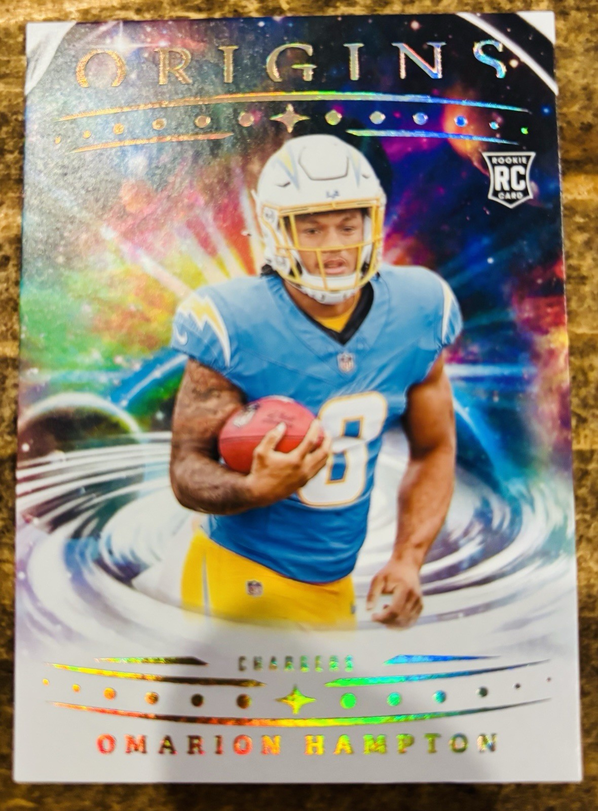 2025 Panini Origins Omarion Hampton Base RC  #134 LA CHARGERS 🔥🏈🔥🏈🔥🏈