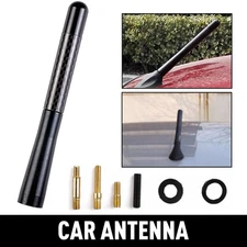 4.7" Aluminum Auto Carbon Alloy Fiber FM AM Radio Antenna Aerial Universal