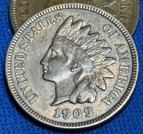 Very Rare Gorgeous Low Mintage XF 1909 American 🇺🇸 US Indian Head Cent