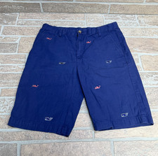 Vineyard Vines All Over Whale Breaker Shorts Boys Youth Blue Adjustable 18