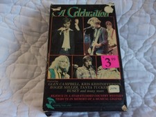 A CELEBRATION VHS DORSEY BURNETTE GLAN CAMPBELL KRIS KRISOFFERSON TANYA TUCKER