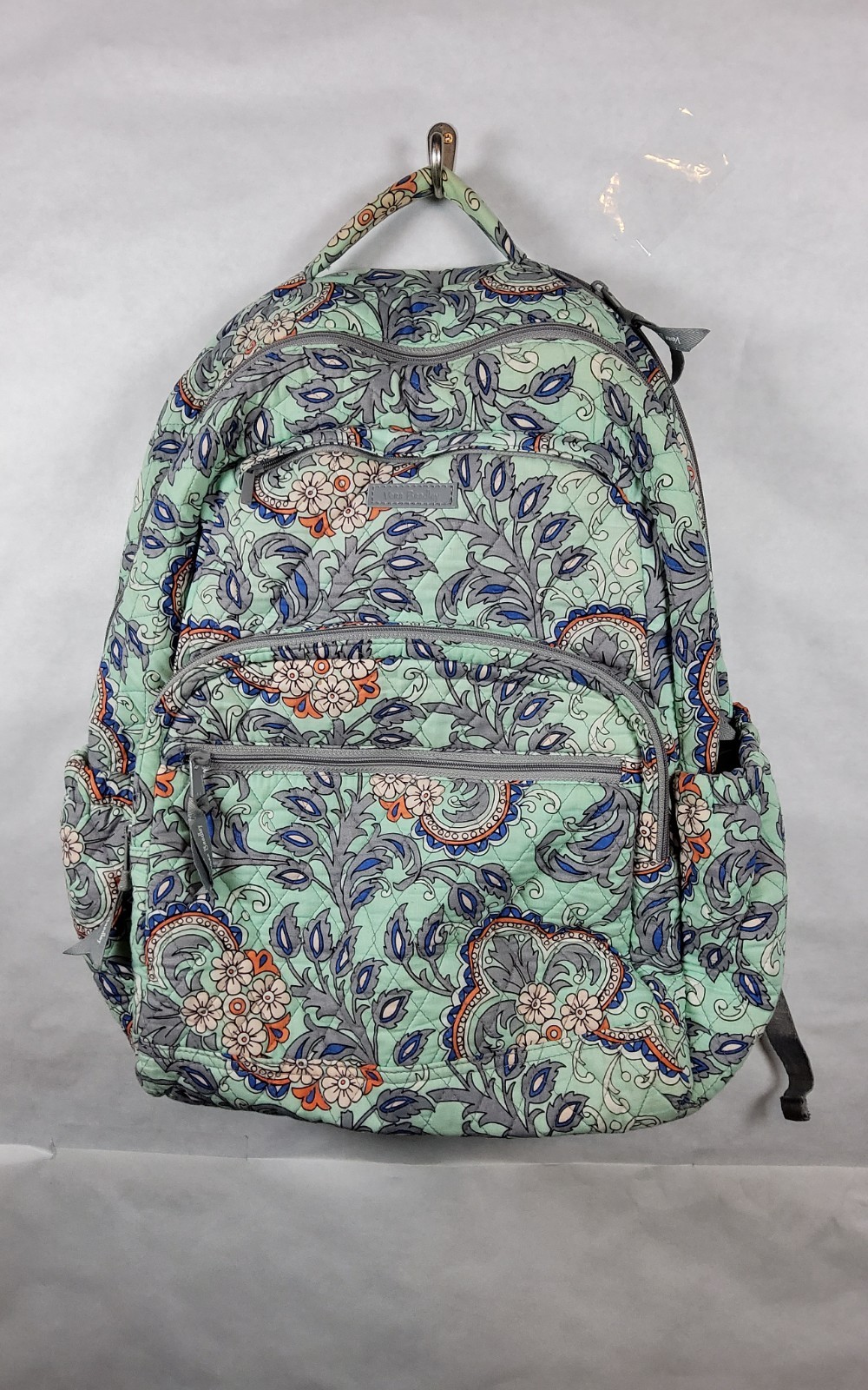 Vera Bradley Essential Backpack Fan Flowers Quilted Cotton w