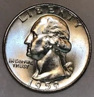 1959 D CHOICE BU WASHINGTON QUARTER - 90% SILVER