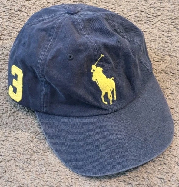 Cappello Polo Ralph Lauren Big Pony Logo #3 Blu Regolabile