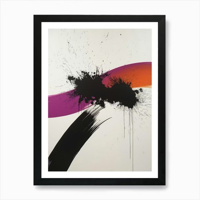 Splatter' 1 Kunstdruck gerahmt Wand gerahmt Wandbild Poster Leinwanddruck Bild