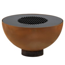 Feuerschale mit Grillrost Feuerstelle Feuerkorb mit Grillring &Oslash; 60 cm BBQ-Toro