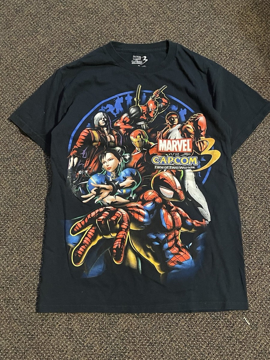 Marvel vs Capcom Fate of Two Worlds 3 Graphic T-Shirt Sz Small