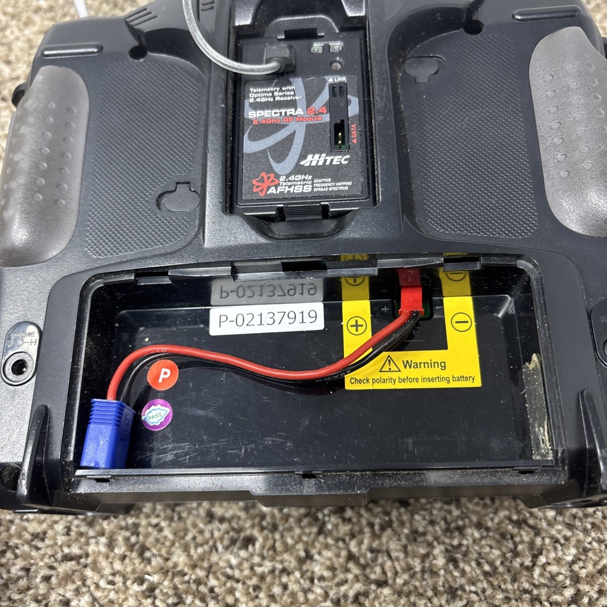 Hitec Hi-Tec Aurora 9 transmitter + Spectra 2.4 receiver UNTESTED