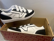 VANS Lowland CC Comfy Cush Two-Tone Black and White Trainers . Size 10.5