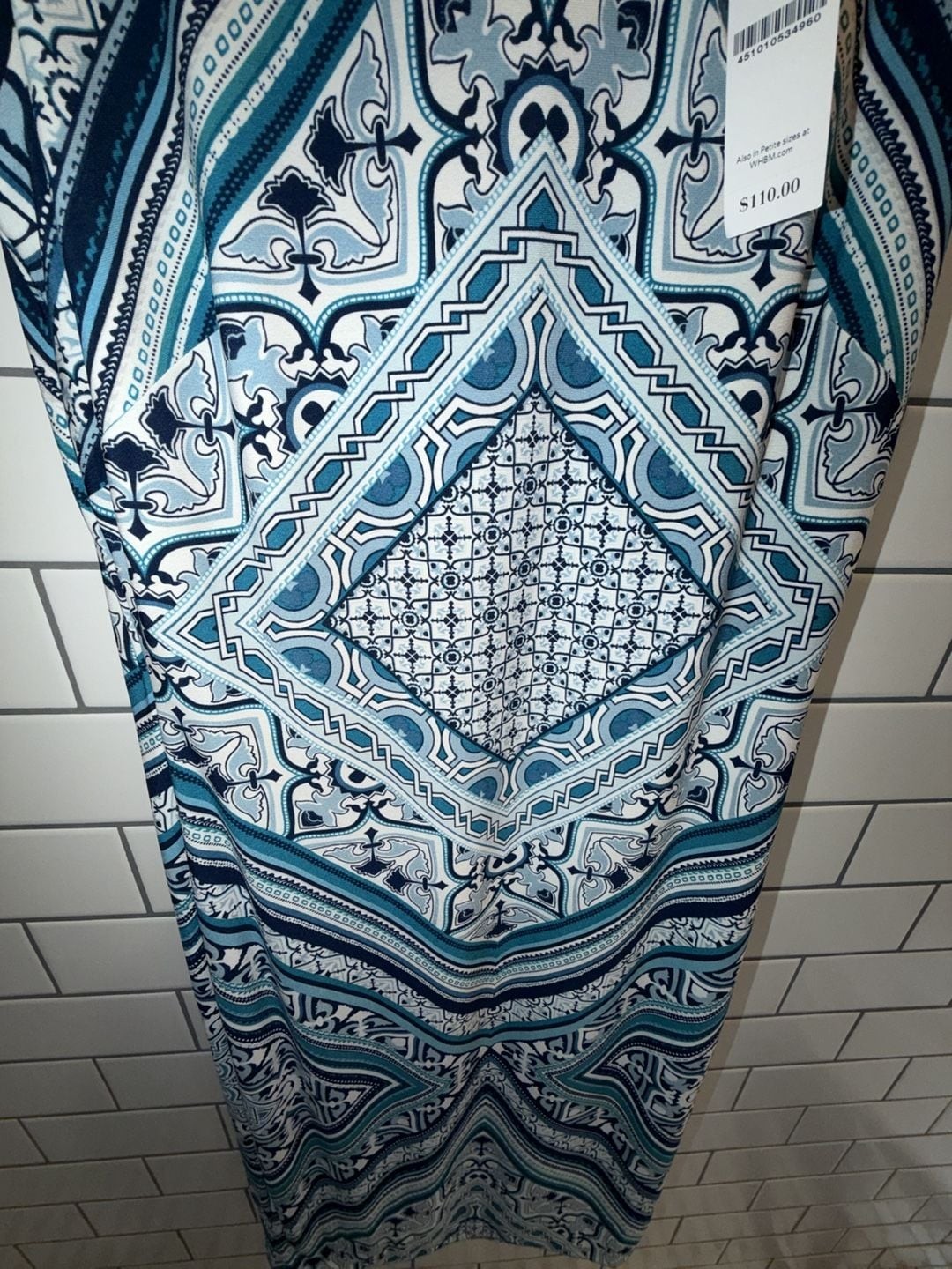 White House Black Market Reversible Scarf Print Sheath Dress, photo 3