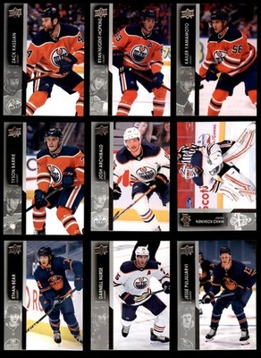 2021-22 Upper Deck Oilers Almost Complete Team Set 8 - NM/MT 6530478