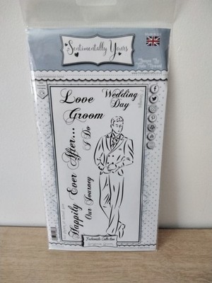 Sentimentally Yours Stempelset - Fashionista Collection ''Gorgeous Groom'' GRATIS P&P 