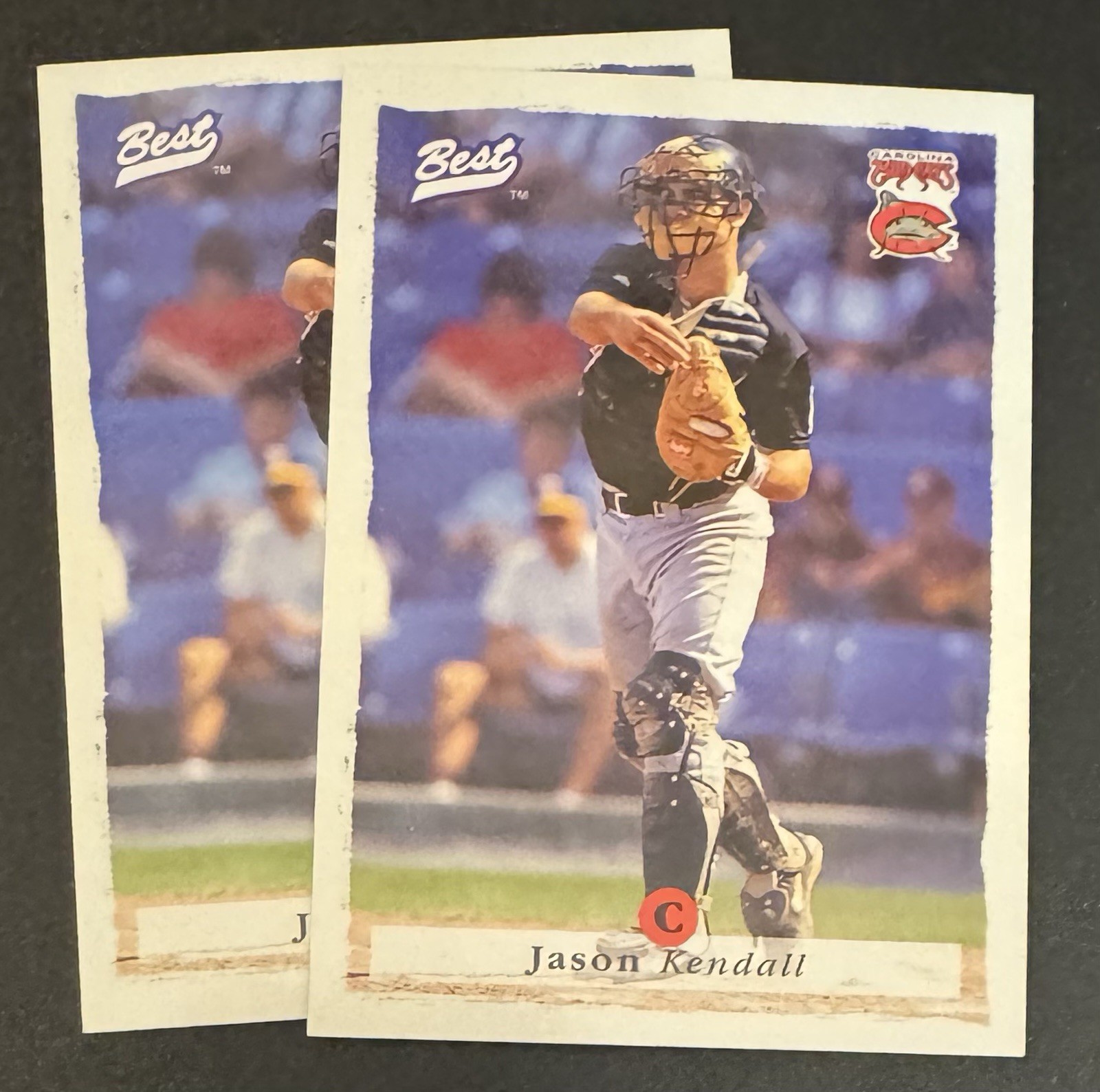 (2) Jason Kendall 1995 Best Minor League #91 Lot - Carolina Mudcats