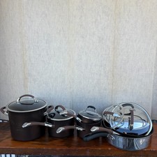 Pentole e piani in vetro acciaio simmetrico Circulon cottura nero e marrone "SCEGLI TU"