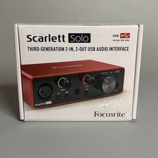 Focusrite Scarlett Solo 3rd Third Gen USB Audio Interface MOSC0024 NEW SEALED