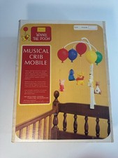 Vintage 70's Sears Winnie the Pooh Musical Spinning Crib Mobile Original Box
