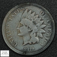 1872 Indian Head Copper Cent 1C (Key Date!)