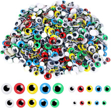 1000Pcs Self Adhesive Googly Wiggle Eyes for DIY Craft