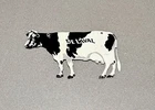 VINTAGE 12” DELAVAL COW FARM PORCELAIN SIGN CAR GAS TRUCK GASOLINE OIL