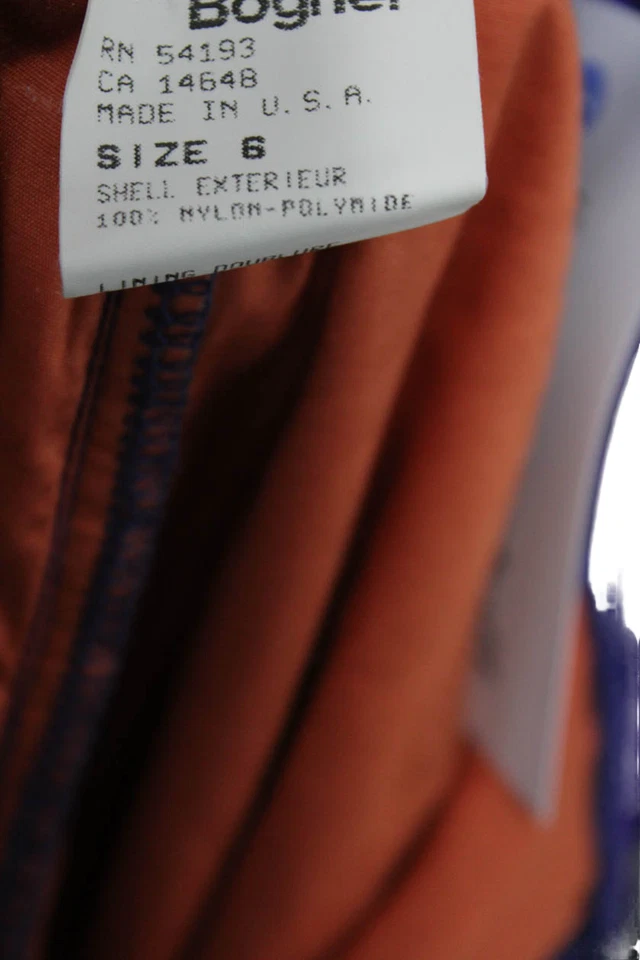 Pantalones de nieve Bogner para mujer con cremallera tiro alto pierna recta púrpura talla 6 Foto 4 de 4