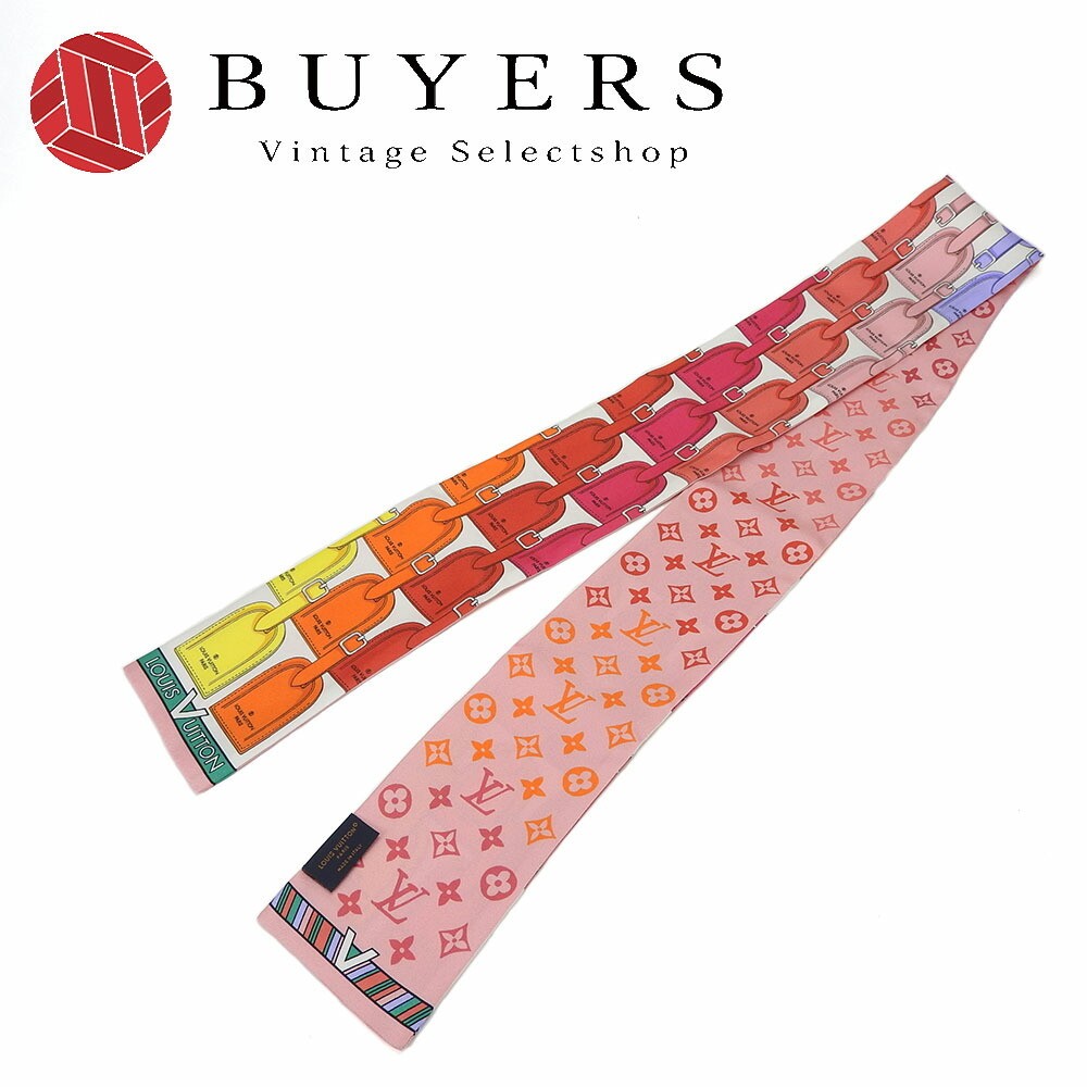 Preowned Louis Vuitton Bandou M77677 Silk Scarf Multicolor LV Tag Small Lad